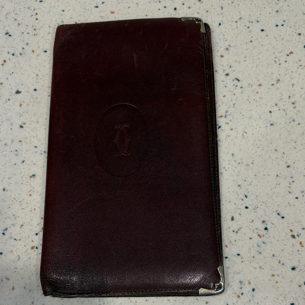 Cartier Deep Red Leather Accessory